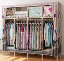 Wardrobe Storage Closet (Kabati ya kitambaa kigumu na mbao) - mykariakoo
