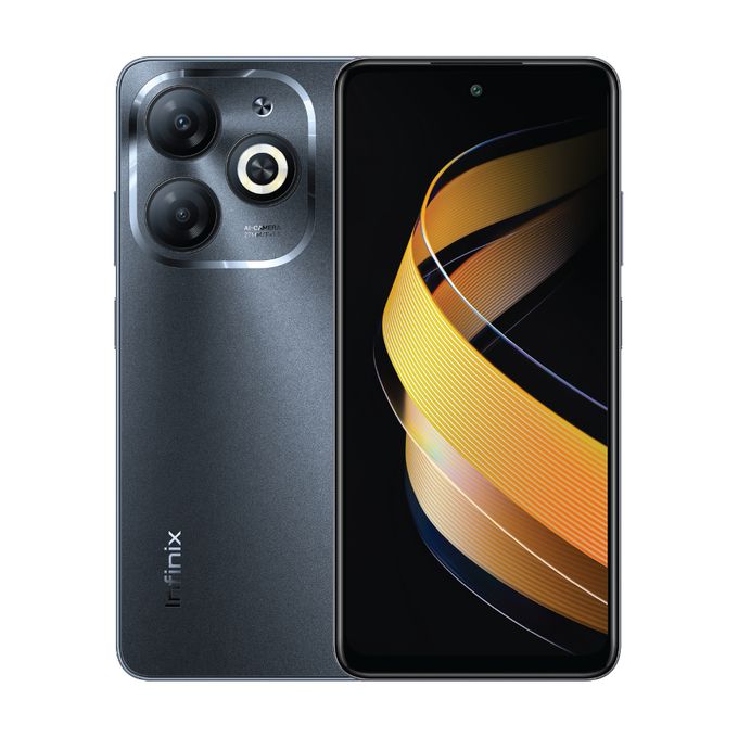 Infinix Smart 8, 6.6", 128GB + 4GB RAM, 5000mAh, 4G (Dual SIM) - Timber Black (1YR WRTY) - mykariakoo