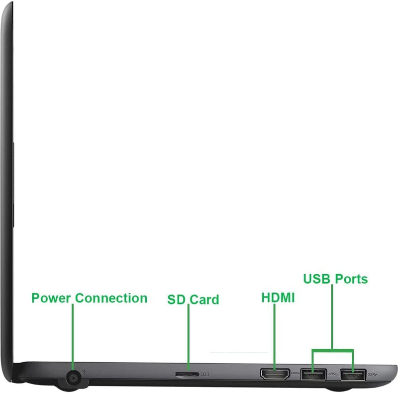 Dell Chromebook 3180 Laptop PC, Intel Celeron N3060 Processor, 4GB Ram, 16GB SSD Plus 64GB - mykariakoo