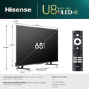 Hisense 65'Inch Smart Android 4k UHD Tv
