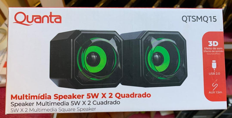 Multimidia Speaker 5W X 2 Quadrado QTSMQ15