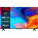 TCL 43" Inch, 4K Ultra HD Smart LED Google/Android TV,Bluetooth-Enabled