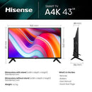 Hisense 43'Inch UHD Tv