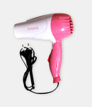 Nova Nv-1290 1000 W Hair Dryer Pink And White - mykariakoo
