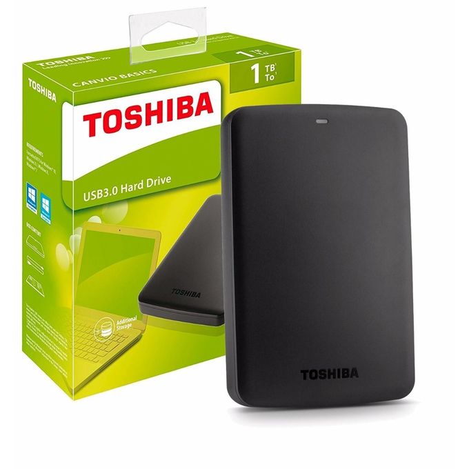 Toshiba Canvio Basics 1TB External Hard Drive USB 3.0 - mykariakoo