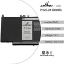 Battery Replacement for Dell Latitude E5550 E5450 Notebook 15.6 inch 0WYJC2 - mykariakoo