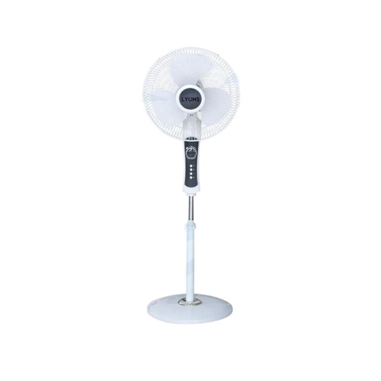 Lyons High Power Fan,White & Black - mykariakoo